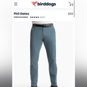Birddogs “The Phil Gates” Steel Blue 34x34 pants